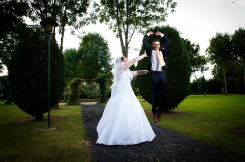 Saut du marié - shooting mariage